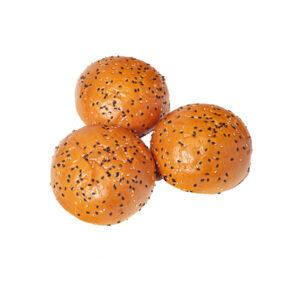 Brioche burger bun 4inch poppy seed & glaze