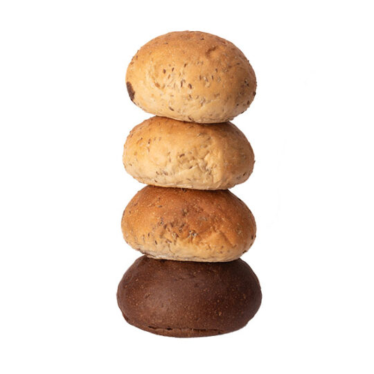 Marble Rye Burger Bun 4" - 10 per pack