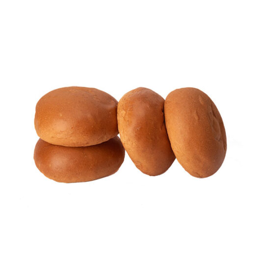 Plain Portuguese Burger 4" Glaze - 10 per pack